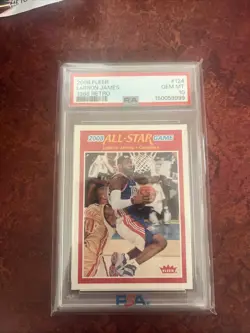 2008-09 Fleer Lebron James 1988 Retro #124 PSA 10 Gem Mint - Image 1