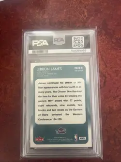 2008-09 Fleer Lebron James 1988 Retro #124 PSA 10 Gem Mint - Image 2