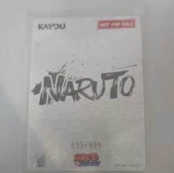 Kayou Naruto English Jin Chapter Series 2 Promo NRSA-PR-002 Serialized /999 - Image 2