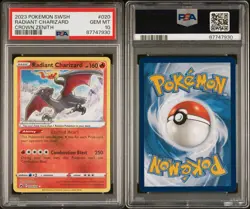 Pokemon TCG Radiant Charizard Crown Zenith Holo Card 020/159 PSA Gem Mint 10 - Image 2