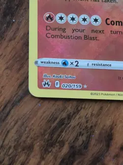Radiant Charizard Crown Zenith Holo Card 020/159 Rare NM - Image 2