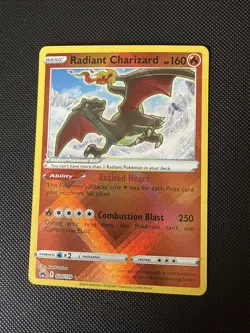 Radiant Charizard Crown Zenith Holo Card 020/159 Rare NM Condition - Image 1