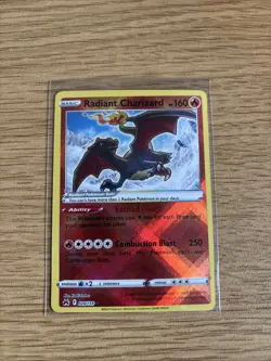Pokemon TCG Radiant Charizard 020/159 Mint Condition Crown Zenith Holo Card - Image 1