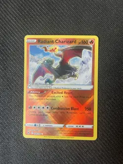 Pokemon TCG Radiant Charizard 020/159 Crown Zenith Holo Card, M/Nm Condition - Image 1
