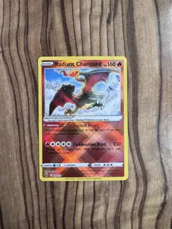 Pokemon TCG Radiant Charizard Holo Card Crown Zenith Series 020/159 - Image 1
