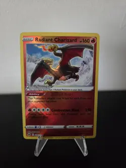 Pokemon TCG Radiant Charizard Holo Card 020/159 Crown Zenith Mint Condition - Image 1