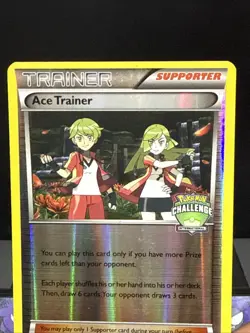 Pokemon Ace Trainer 69/98 Ancient Origins Rev Holo STAMPED Challenge Trainer LP - Image 2