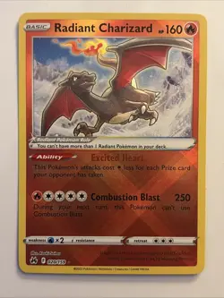 ✨ Radiant Charizard 020/159 Crown Zenith Holo Rare Pokemon Card NM 🔥 - Image 1