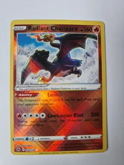 Pokemon Radiant Charizard TCG Crown Zenith Holo Card 020/159 Rare - Image 1