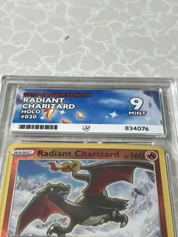 Pokemon TCG Radiant Charizard Crown Zenith Holo Card 020/159 Ace Mint 9 - Image 2