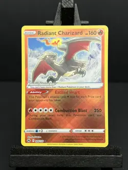 Pokemon Radiant Charizard Crown Zenith Rare Reverse Holo Card 020/159 NM - Image 1