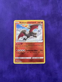 Pokemon TCG Radiant Charizard 020/159 NM Condition Crown Zenith Holo Card - Image 1