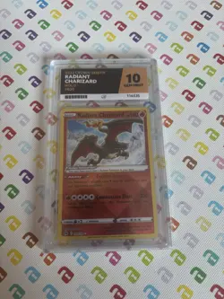 Pokemon TCG Radiant Charizard Crown Zenith Holo Card 020/159 Ace 10 Perfect Subs - Image 1