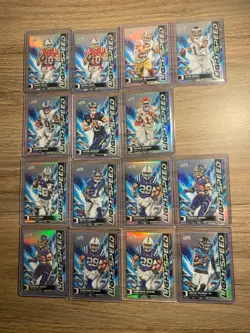 2025 Topps Chrome Cosmic Light speed Lot Of 15 W/ Drake Maye Jalen Hurts - Image 1