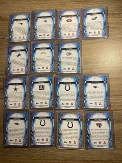 2025 Topps Chrome Cosmic Light speed Lot Of 15 W/ Drake Maye Jalen Hurts - Image 2