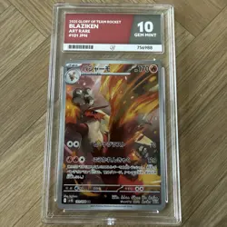 Pokemon TCG Blaziken Card 101/098 Glory of Team Rocket Ace Grading Gem Mint 10 - Image 1