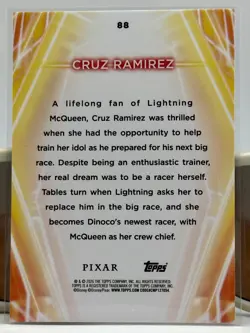 2026 Topps Disney Neon - Cruz Ramirez #88 Rainbow Foil - Image 2