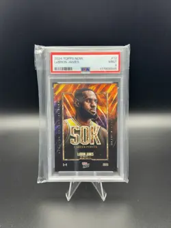 Topps Now 2024 LeBron James 50K Career Points #12 PSA Graded /157982 - Image 1