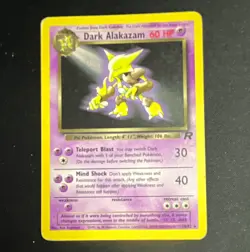 Wizards of the Coast Pokemon TCG Dark Alakazam 18/82 Rare 60HP EN 2000 - Image 1
