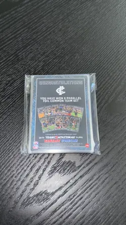 RARE Carlton PRIZE Parallel Foil Set 2026 AFL Teamcoach Cards Cripps Blues - Image 2