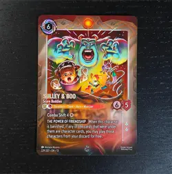 Sulley & Boo - Scare Buddies Disney Lorcana 229/207 Foil Enchanted Rare NM - Image 1