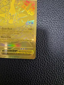 Mega Darkrai EX PBL 120/084 Hyper Rare Gold Full Art Holo Pokemon TCG English - Image 5