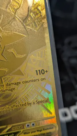 Mega Darkrai EX PBL 120/084 Hyper Rare Gold Full Art Holo Pokemon TCG English - Image 4