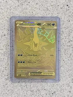 Mega Darkrai EX PBL 120/084 Hyper Rare Gold Full Art Holo Pokemon TCG English NM - Image 1