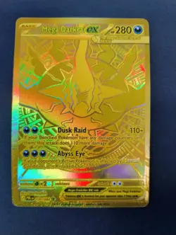 Mega Darkrai EX PBL 120/084 Hyper Rare Gold Full Art Holo Pokemon TCG English - Image 1