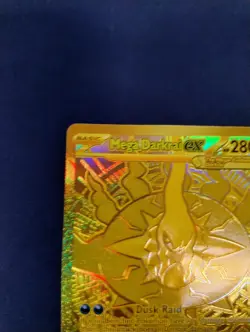Mega Darkrai EX PBL 120/084 Hyper Rare Gold Full Art Holo Pokemon TCG English - Image 2