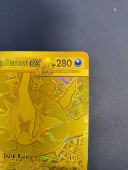 Mega Darkrai EX PBL 120/084 Hyper Rare Gold Full Art Holo Pokemon TCG English - Image 3