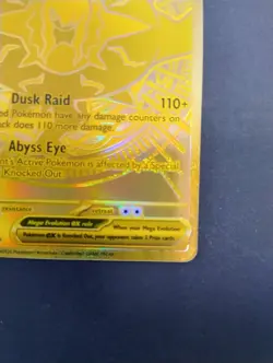 Mega Darkrai EX PBL 120/084 Hyper Rare Gold Full Art Holo Pokemon TCG English - Image 4