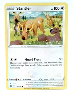 Pokemon Stantler Cards 125/189 Astral Radiance TCG 2022 - Image 1