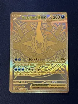Mega Darkrai EX 120/084 Hyper Rare Gold Full Art Holo Pokemon TCG English 2026 - Image 1