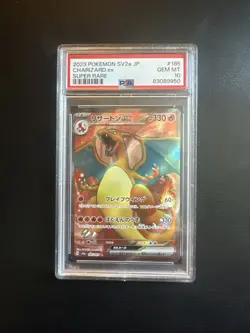 PSA 10 Charizard ex SR 185/165 sv2a Pokemon Card 151 Japanese 2023 Gem Mint - Image 1