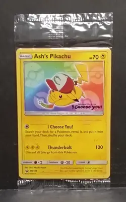 Ash's Pikachu SM108 I Choose You Pokemon TheMovie Sealed Promo - Image 1