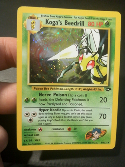 Pokemon Koga's Beedrill 9/132 GC Gym Challenge Holo Rare - Image 1