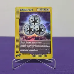 Boost Energy 145/147 REVERSE HOLO Uncommon Aquapolis Pokemon LP - Image 1