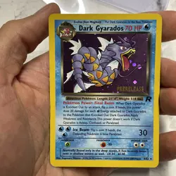 Dark Gyarados 8/82 Holo Team Rocket Vintage Prerelease Promo Pokemon WOTC MP/LP - Image 1