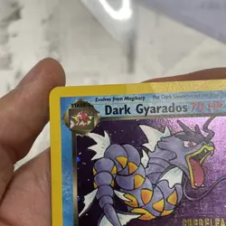 Dark Gyarados 8/82 Holo Team Rocket Vintage Prerelease Promo Pokemon WOTC MP/LP - Image 3