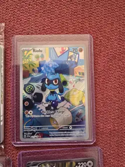 Pokemon Card Joblot X4 Cards Full Art Rainbow Promo Eevee Riolu Lance Lugia V - Image 3