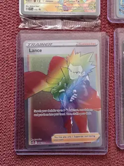 Pokemon Card Joblot X4 Cards Full Art Rainbow Promo Eevee Riolu Lance Lugia V - Image 4