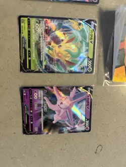 POKEMON MINI BINDER EEVEE COVER WITH 3 CARDS EEVEE EVOLUTIONS WOW L@@K H - Image 4
