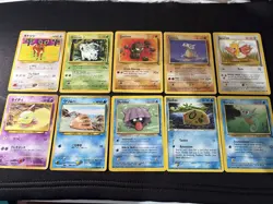 Vintage Pokemon cards bundle Geodude,nidoran,cubone ,spearow,horsea + vintageJPN - Image 1