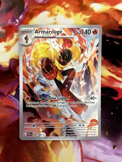 Pokemon TCG Armarouge Illustration Rare Holo ME05 Pitch Black 086/084 NM - Image 1