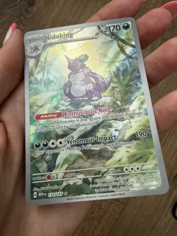 Pokemon Cards Nidoking 174/165 Holo 151 Illustration Rare NM - Image 2