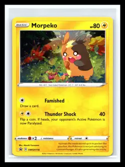 💥 Morpeko - SWSH116 SWSH: Sword & Shield Promo Cards NM Pokemon Card TCG - Image 1