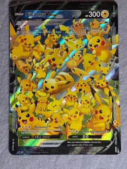 Pikachu V-UNION Holo Promo Jumbo Cards Pokemon Lightly Played - Image 1