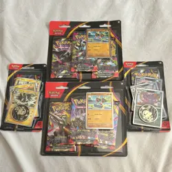 Pokemon TCG Mega Evolution: Pitch Black Sealed Blister Pack Lot w/ Promo Cards - Image 1