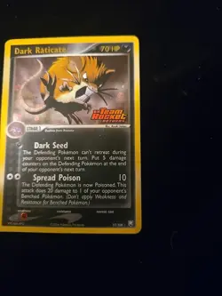 Dark Raticate EX Team Rocket Returns #17/109 Reverse Holo Stamped 2004 Pokemon - Image 3